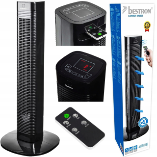 Stĺpový ventilátor Bestron AFT80ZRC, čierny
